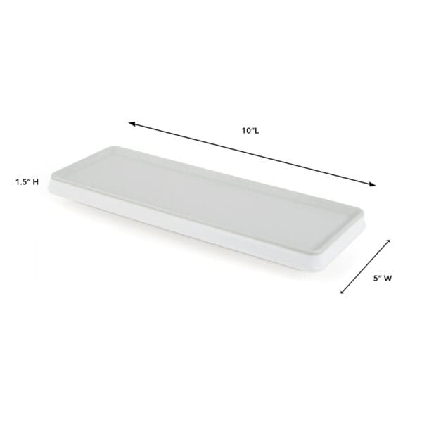 Mondra Rectangular Grey Melamine Platter - Image 2