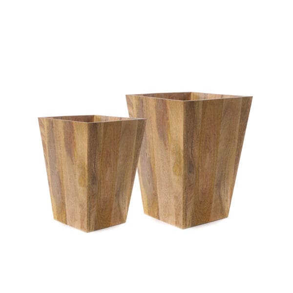 Napa Wood Baskets Set of 2