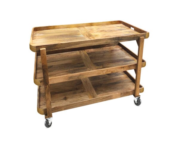 Napa Wood Serving Cart - Image 2