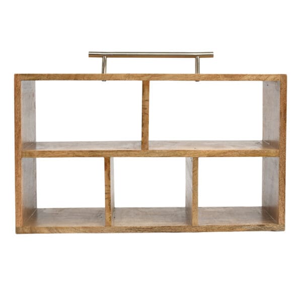 Napa Modern Wood Multi Compartment Stand Small