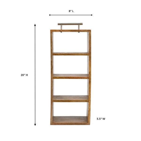 Napa Modern Wood Multi Compartment Stand Tall - Image 2