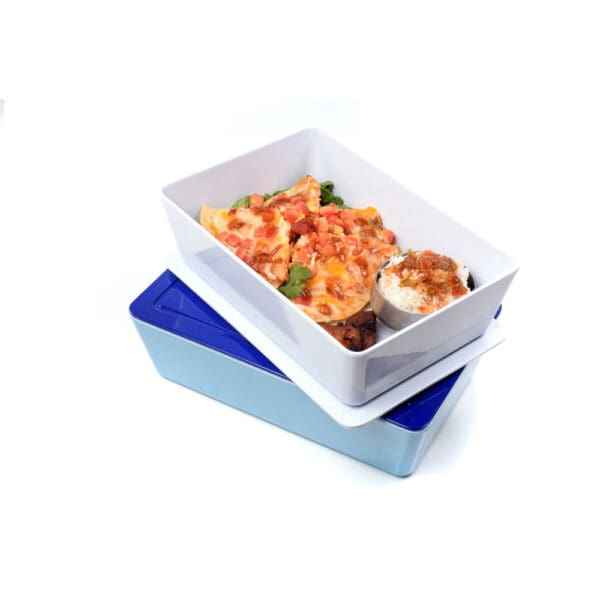 Naples Blue Melamine Bento box - Image 2