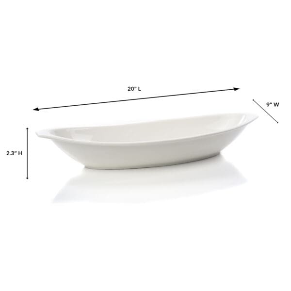 Napoli Oval Porcelain Dish Large - Image 2