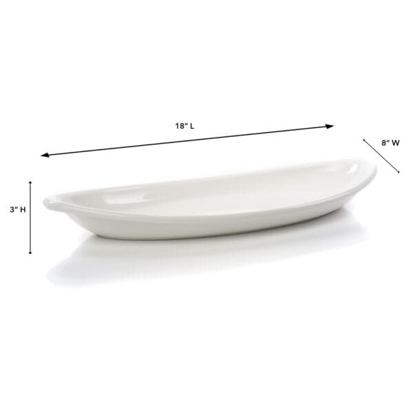 Napoli Oval Porcelain Dish Small - Image 2