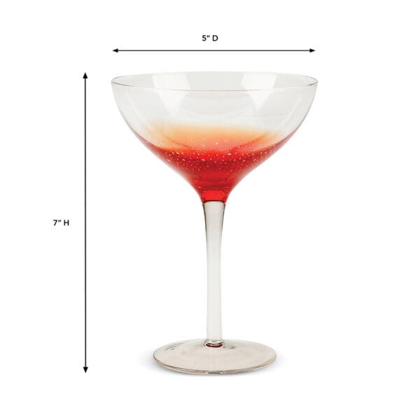 Nassau Red 15oz Martini Glass - Image 2