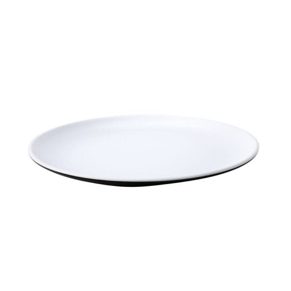 Nevis Black Round Melamine 11in Plate