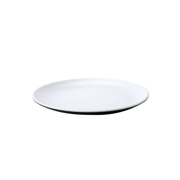 Nevis Black Round Melamine 9in Plate