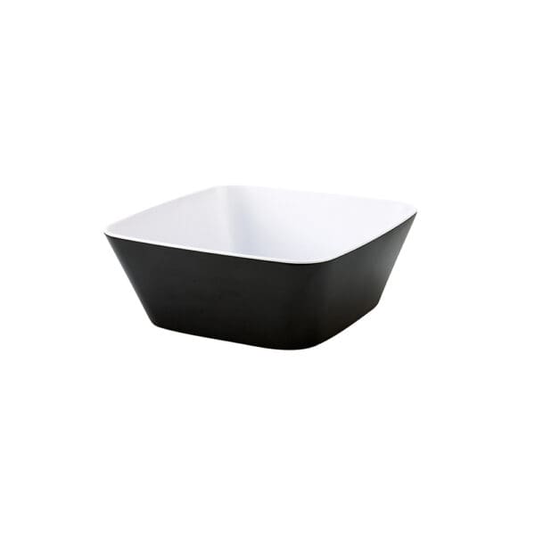 Nevis Black Square Melamine 8in Serving Bowl