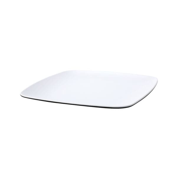 Nevis Black Square Melamine 11in Plate