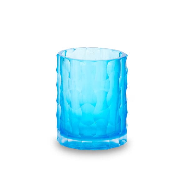 Noma Aqua Glass Votive Candle Holder