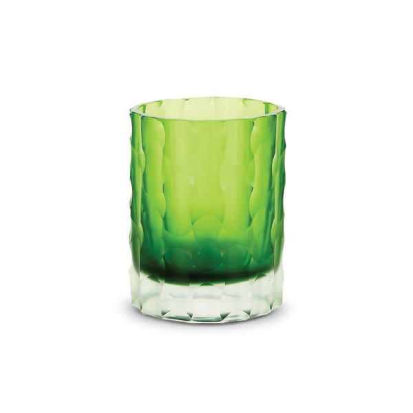 Noma Green Glass Votive Candle Holder