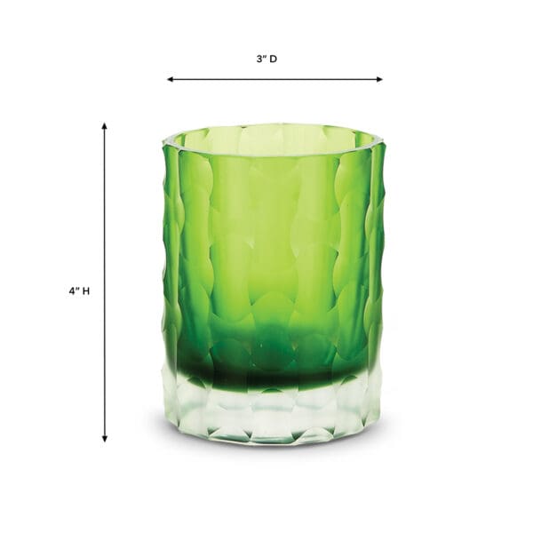 Noma Green Glass Votive Candle Holder - Image 2