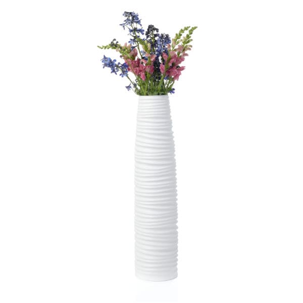 Nordic White Ceramic Vase Large - Image 4