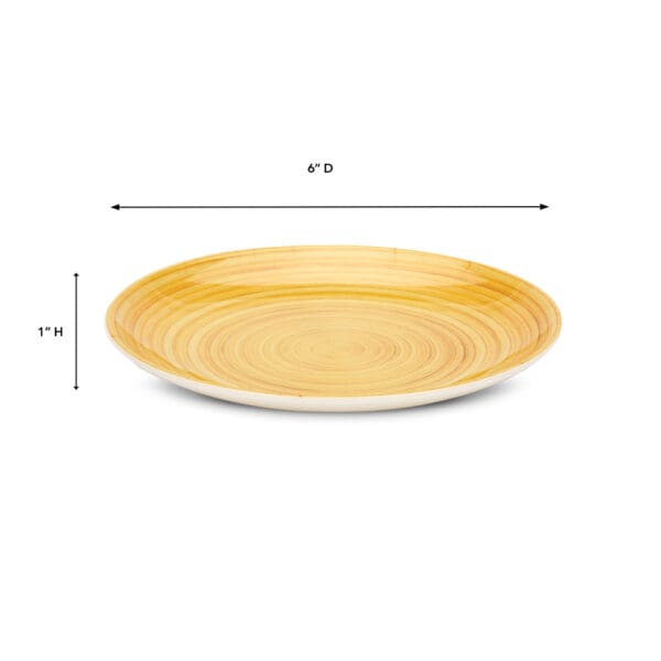 Organica Bamboo 6in Melamine Plate - Image 2