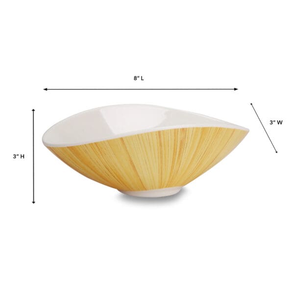 Organica Medium Bamboo Coupe Melamine Serving  Bowl - Image 2