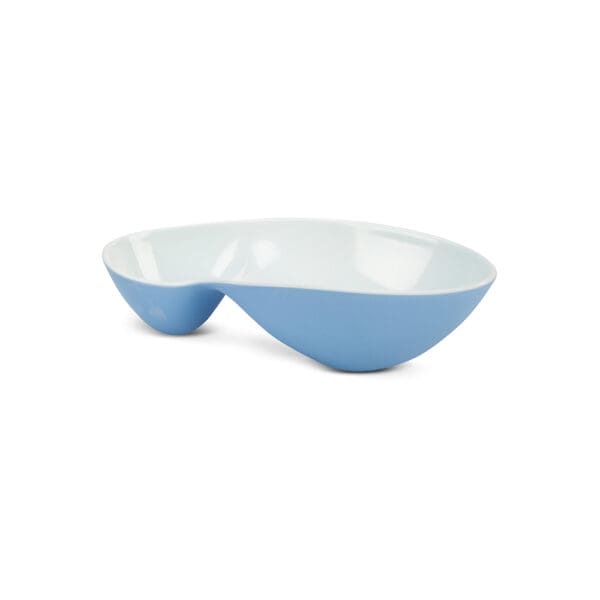 Organica Large Blue Melamine Double Bento Bowl