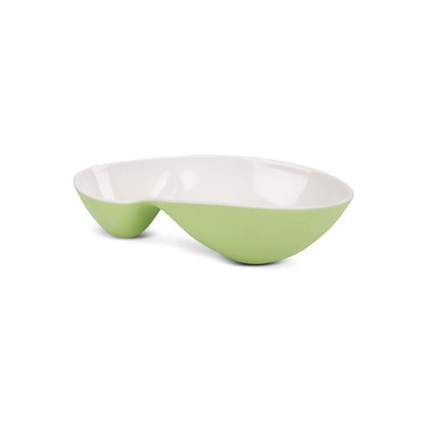 Organica Large Lime Melamine Double Bento Bowl