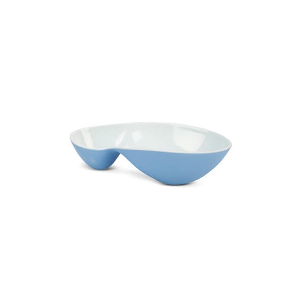 Organica Small Blue Melamine Double Bento Bowl