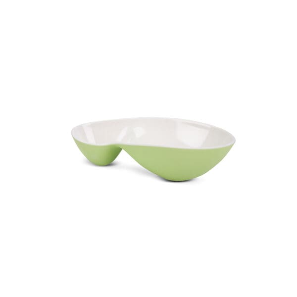 Organica Small Lime Melamine Double Bento Bowl