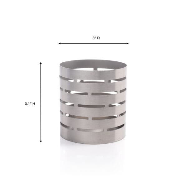 Oslo Round Stainless Steel Caddy - Image 2