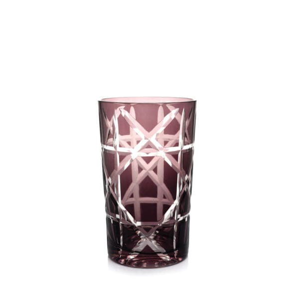 Parisian Purple 14oz Glass Tumbler