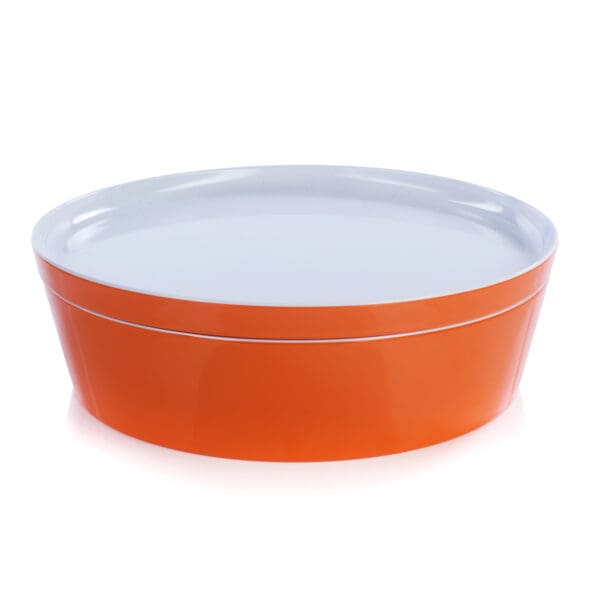 Rimini Large Orange Melamine Serving Bowl