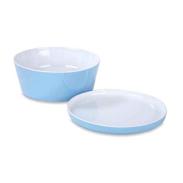 Rimini Medium Sky Blue Melamine Serving Bowl