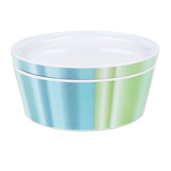 Rimini Small Piazza Aqua Melamine Serving Bowl