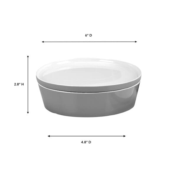 Rimini Small Smoke Melamine Serving Bowl - Image 2