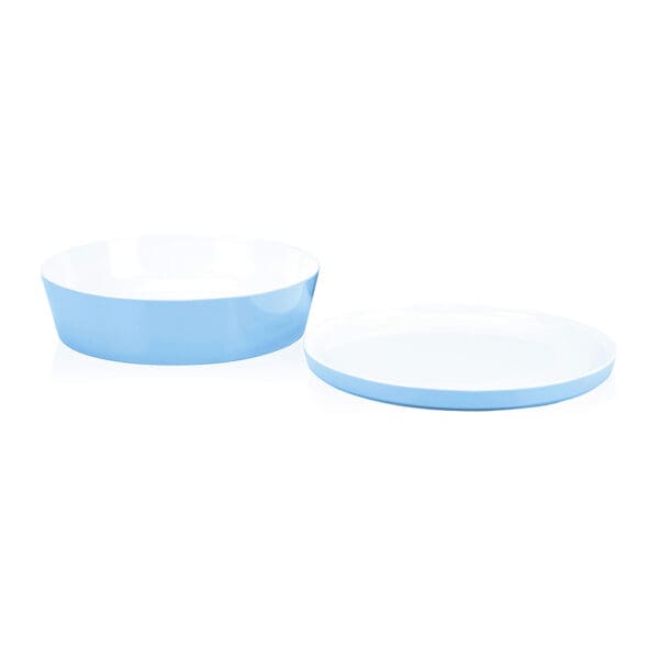 Rimini Large Sky Blue Melamine Serving Bowl