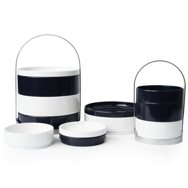 Riviera Melamine Snack Set Small Navy Blue - Image 2