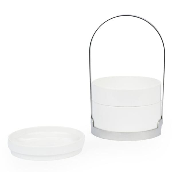 Riviera Melamine Snack Set Small White