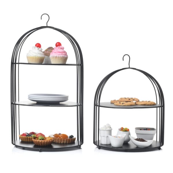 Soho Two Tier Metal Tea Stand - Image 2