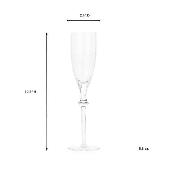 Sorrento Flute 8.8oz Glass - Image 2