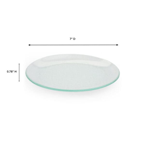 Splendido Medium Round White Glass Plate - Image 2