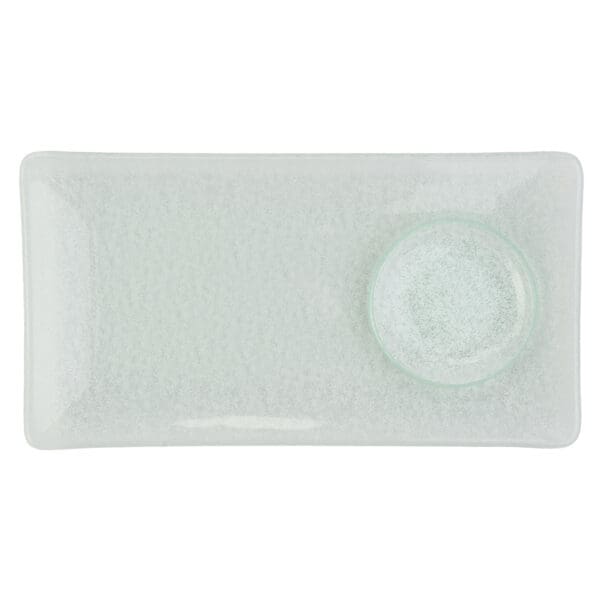 Splendido Rectangular White Glass Platter - Image 3