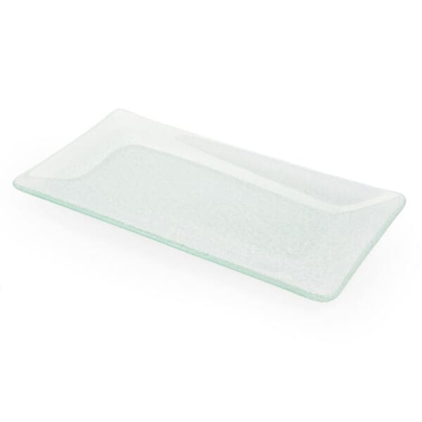 Splendido Rectangular White Glass Platter