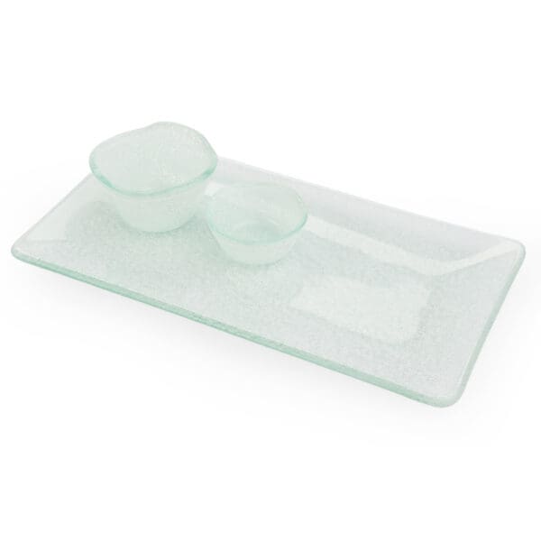 Splendido Rectangular White Glass Platter - Image 4