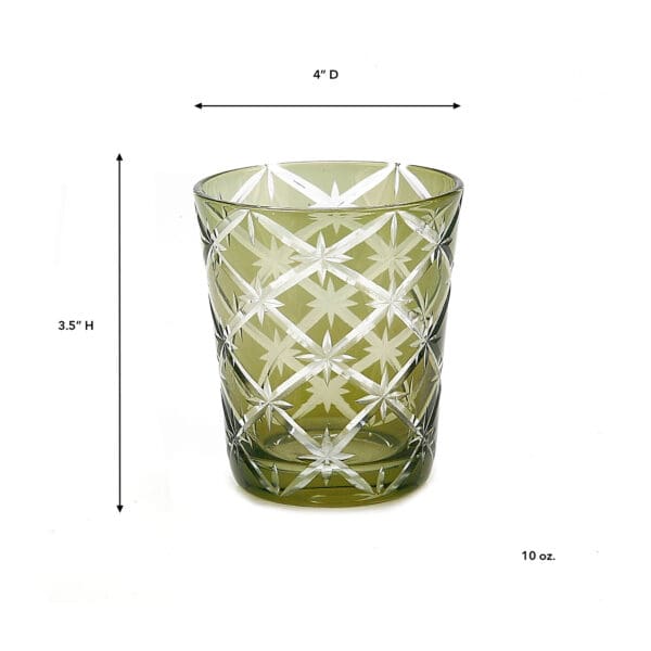 Starlight Olive 10oz Glass Tumbler - Image 2