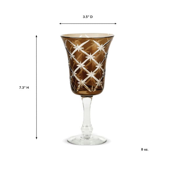 Starlight Brown 8oz Wine Glass - Image 2