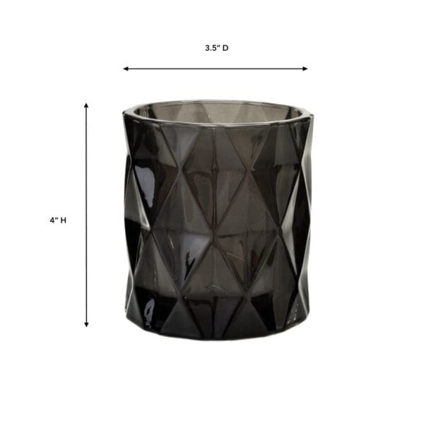 Sunset Large Smoke Glass Votive - Image 2