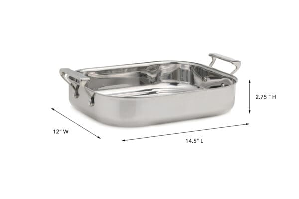 Terra Induction Ready Stainless Steel Roaster - Image 2