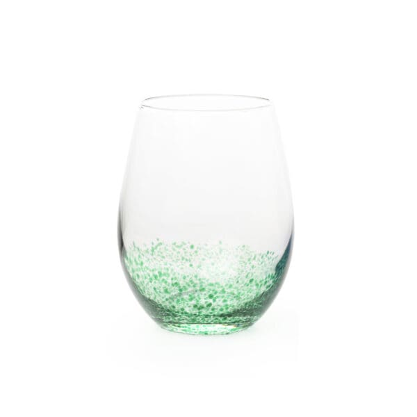 Tierra Small Green 12oz Glass Tumbler