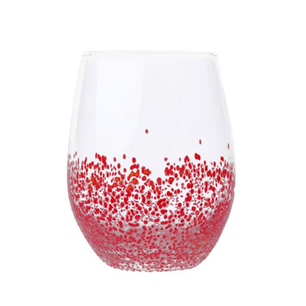 Tierra Large Red 17oz Glass Tumbler