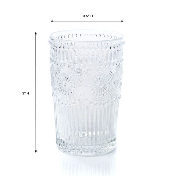 Tuscan Clear 12 oz Glass Tumbler - Image 2