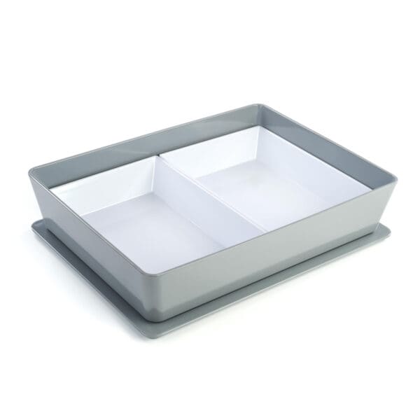 Georgetown Smoke Melamine Bento Box  w/lid without side compartment - Image 3