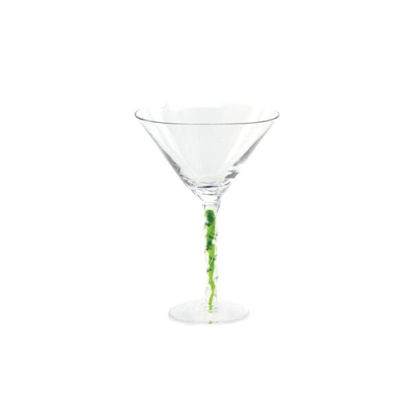 Venetian Green 7oz Martini Glass - Image 3