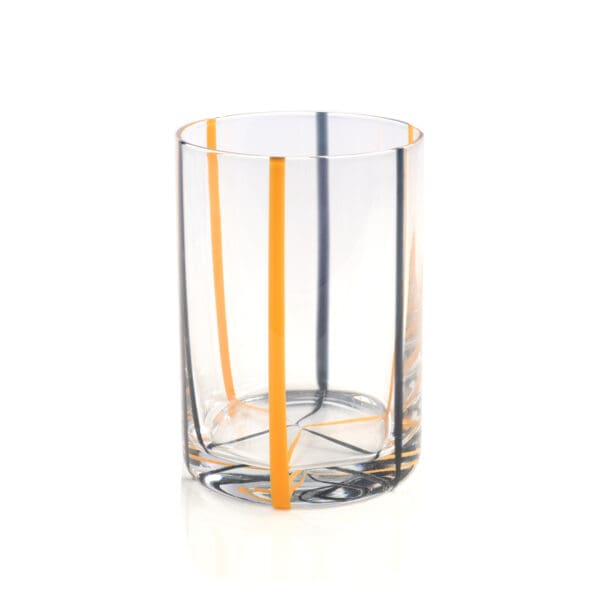 Veneto Orange 16oz Glass Tumbler