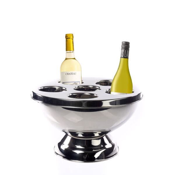 Vienna Stainless Steel 6 Compartment Wine Bottle Chiller