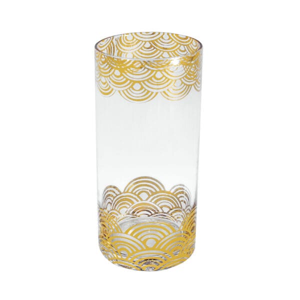 Wave Pattern Highball Glass